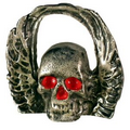 Winged Skull Lapel Pin